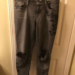 Jessica Simpson distressed jeans